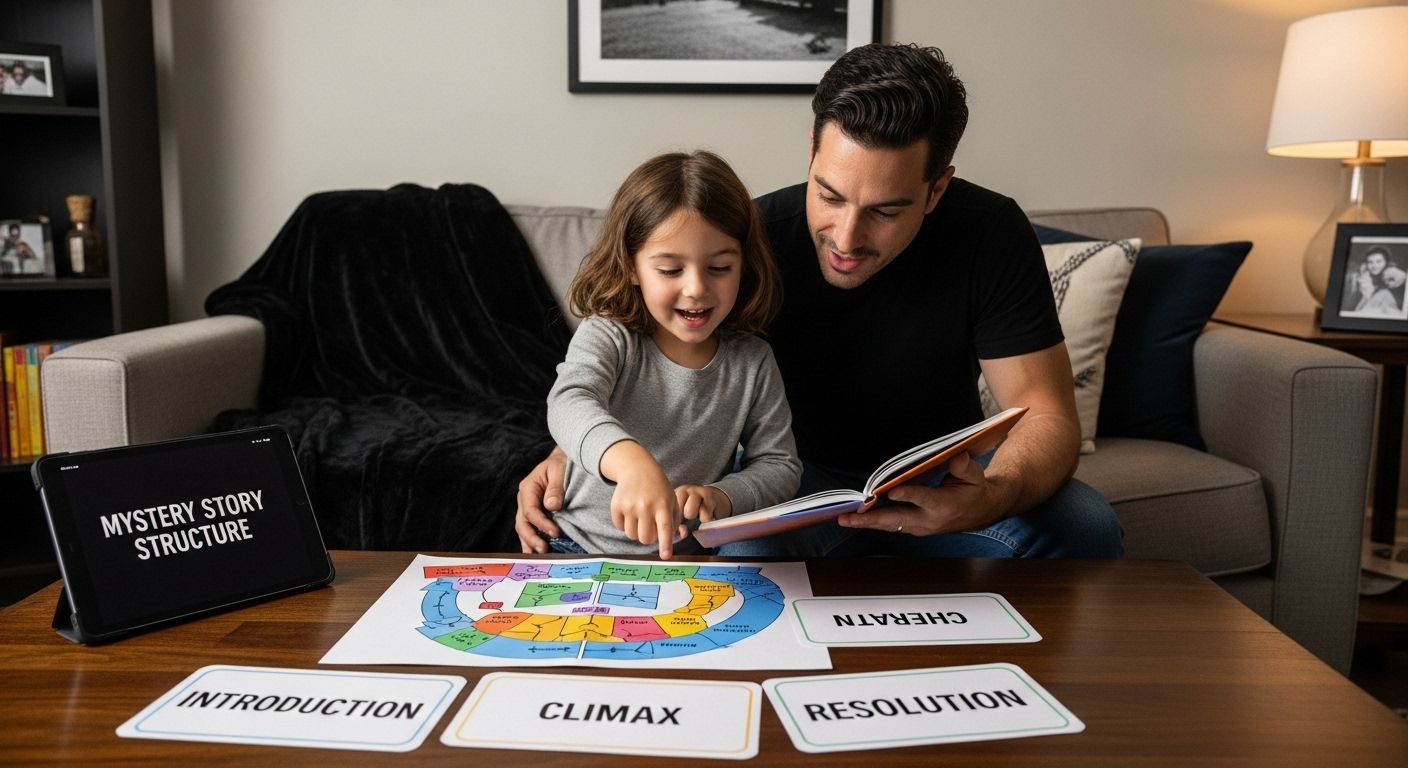 mystery short story structure family