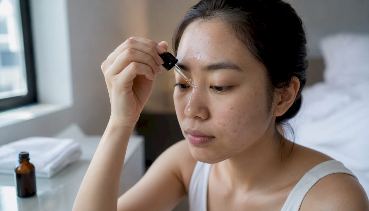 Per la pelle grassa, si consiglia di applicare il siero BHA sulla zona T.
