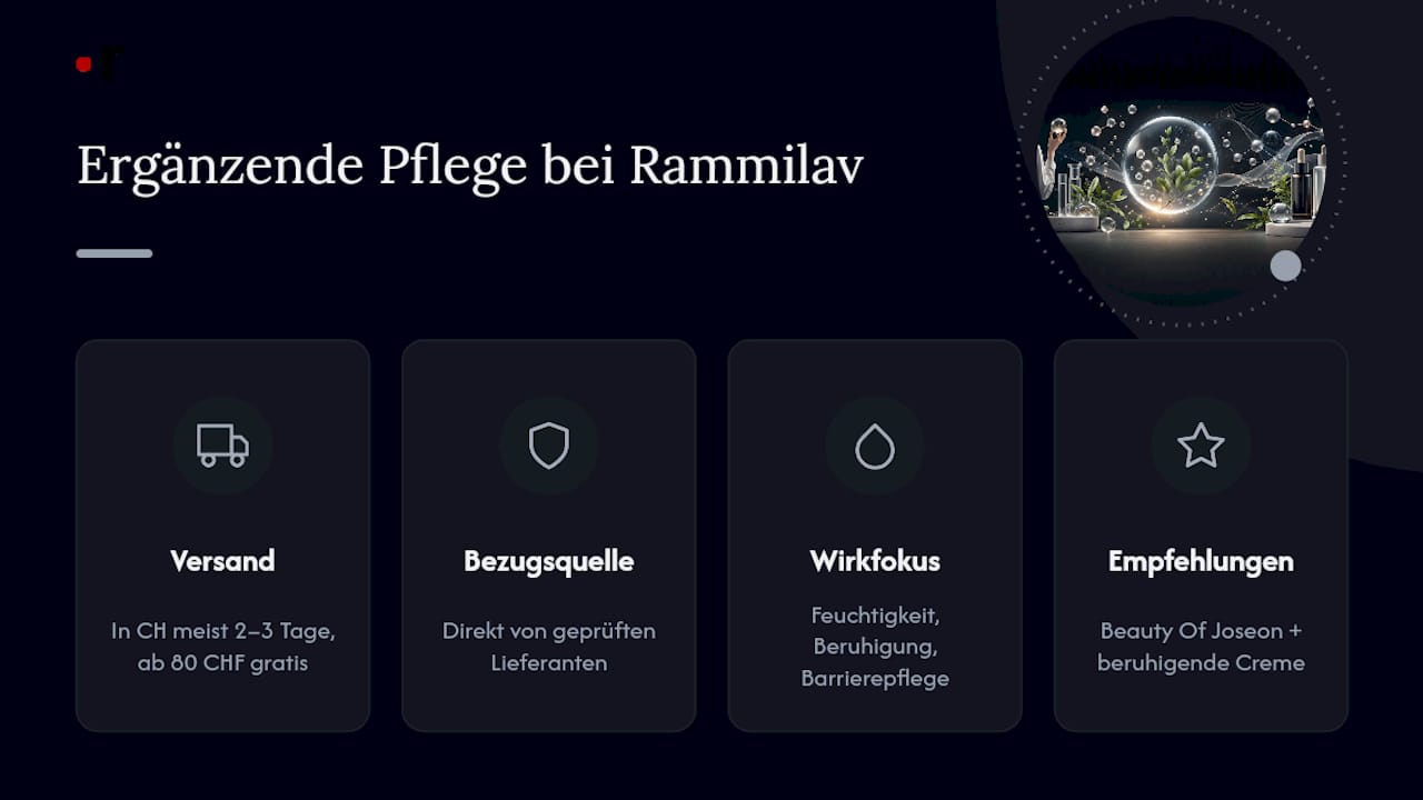 Ergänzende Pflege für Ihre Exosomen‑Routine bei Rammilav — overview diagram