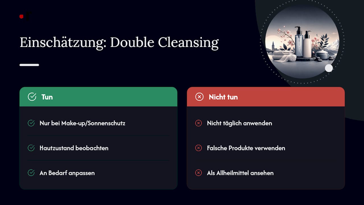 Meine Einschätzung zur täglichen Double-Cleansing-Routine — overview diagram
