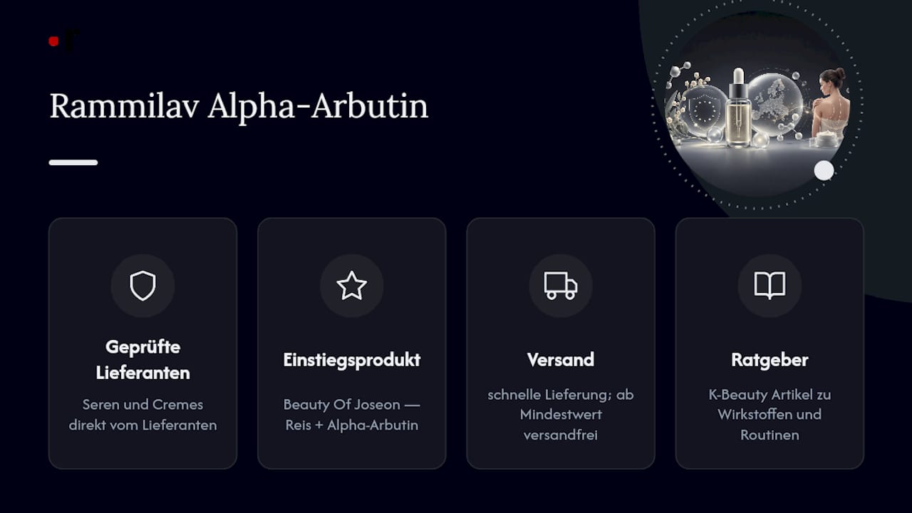 Alpha-Arbutin-Serum bei Rammilav finden — overview diagram