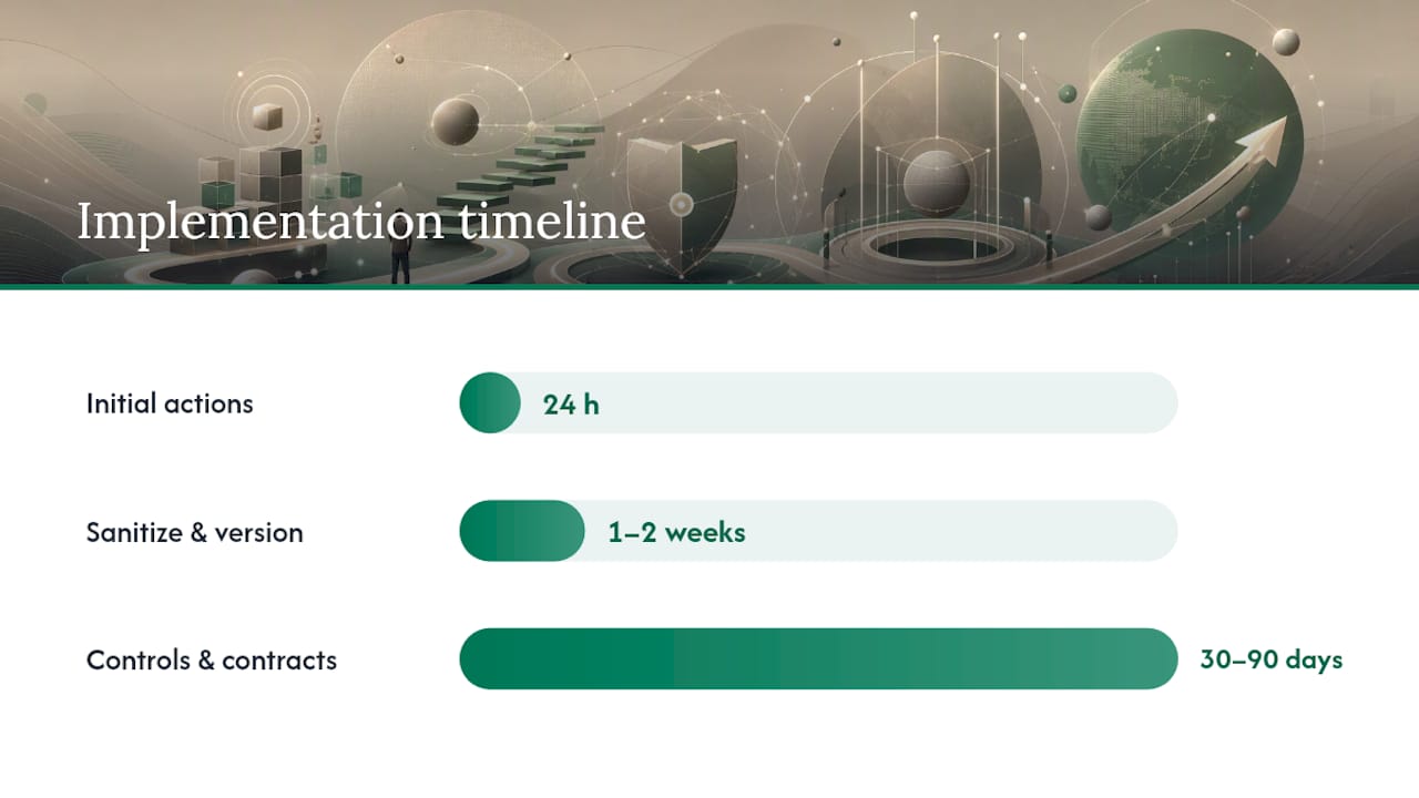 How Do You Roll This Out in 90 Days? — overview diagram