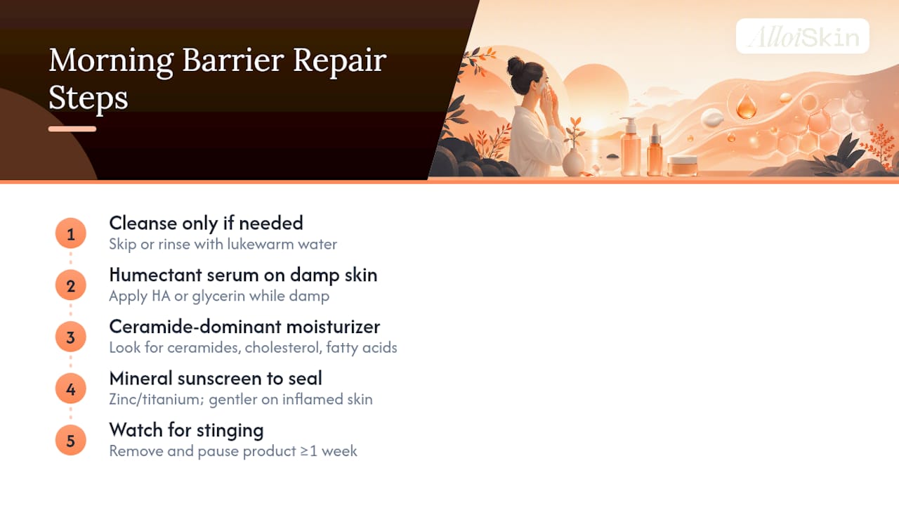 What Should a Morning Barrier Repair Routine Look Like? — overview diagram