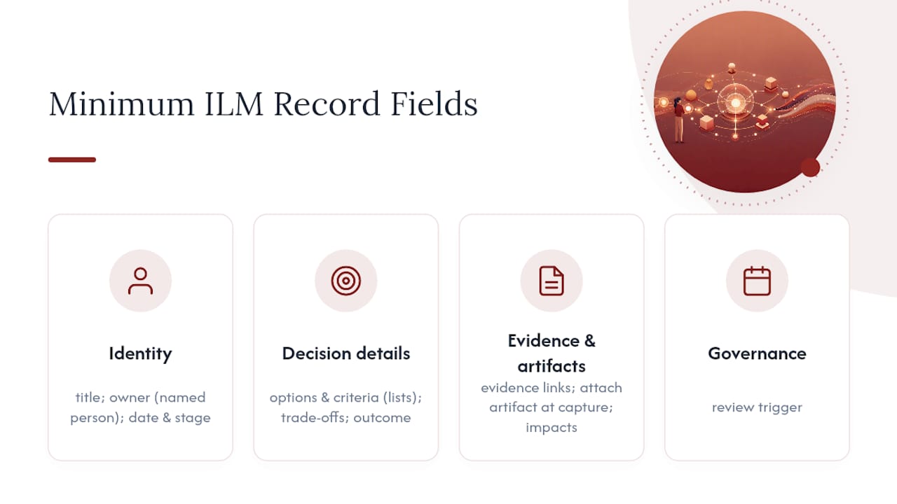 Diagram of ILM Record schema fields