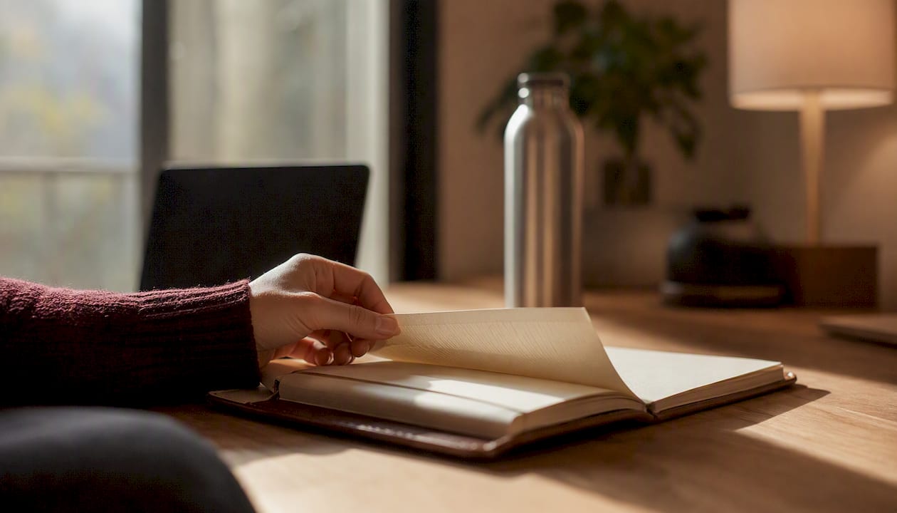 Hand writing official meeting minutes