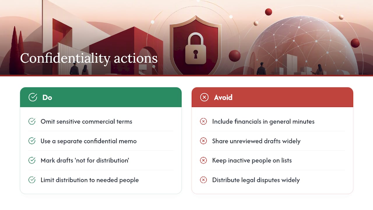 Handling Confidentiality and Sensitive Information — overview diagram