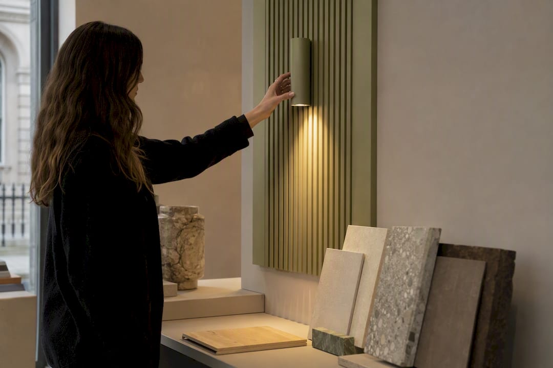 Designer adjusting bespoke show lighting