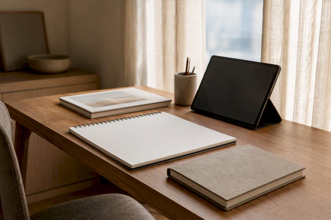 Organized design workspace with spec management tools
