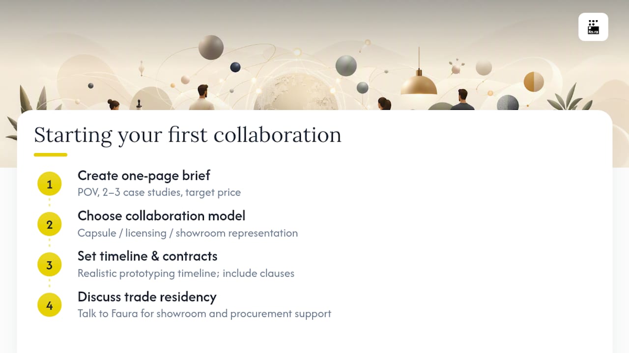 Where should you start your first collaboration? — overview diagram