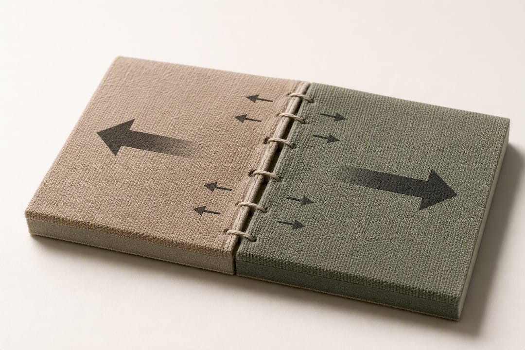 Illustration showing stress concentrated at upholstery seams