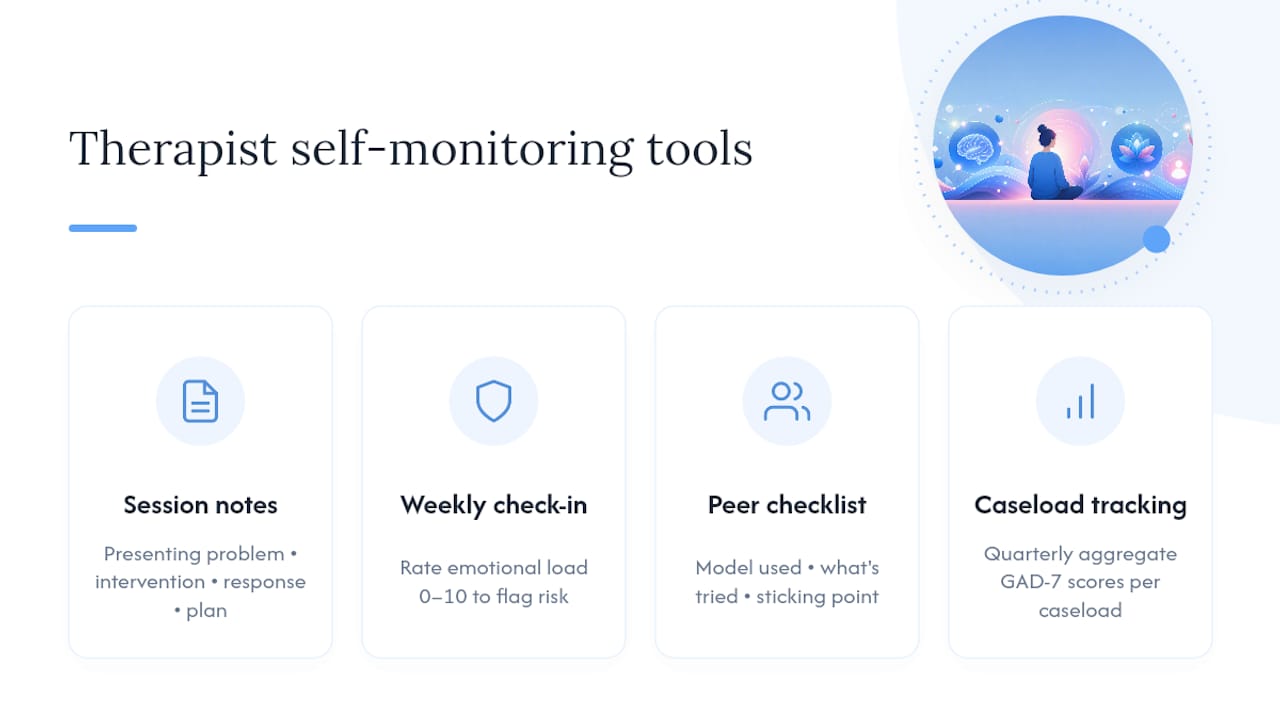 Tools for Therapist Self-Monitoring and Supervision — overview diagram