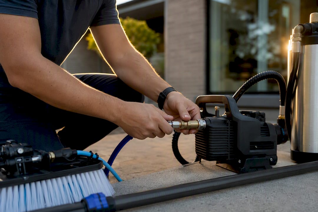 Buy a water fed pole or hire a pro window cleaner?, Shine Wise Cleaning