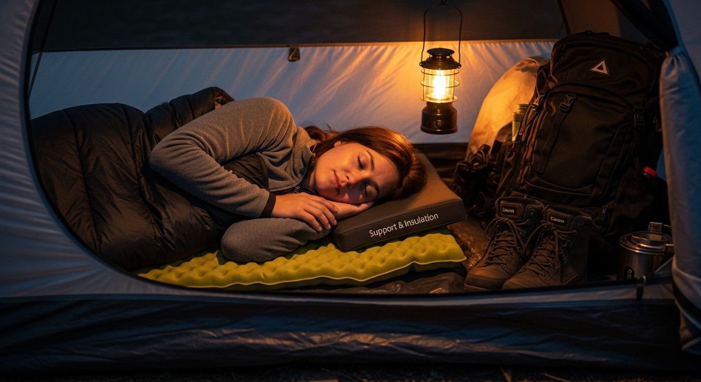 camping tent memory foam