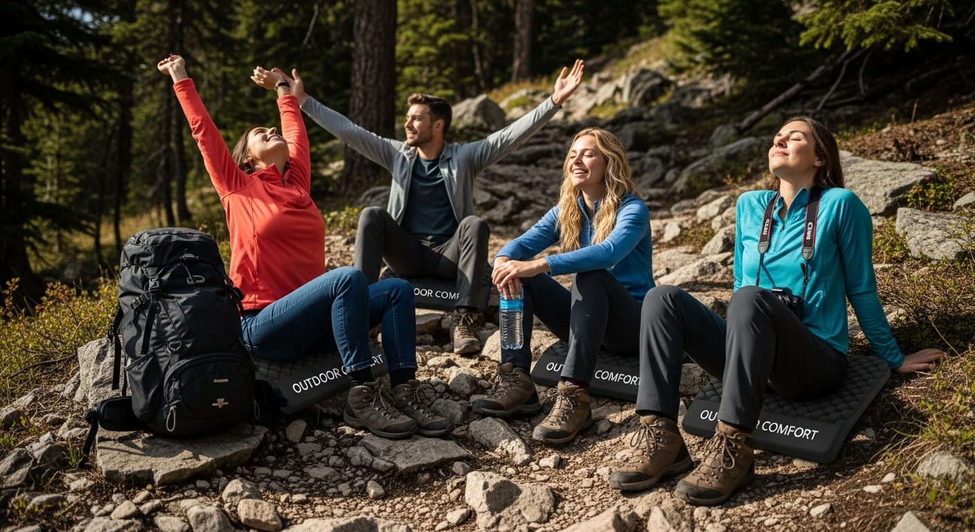 hikers memory foam break