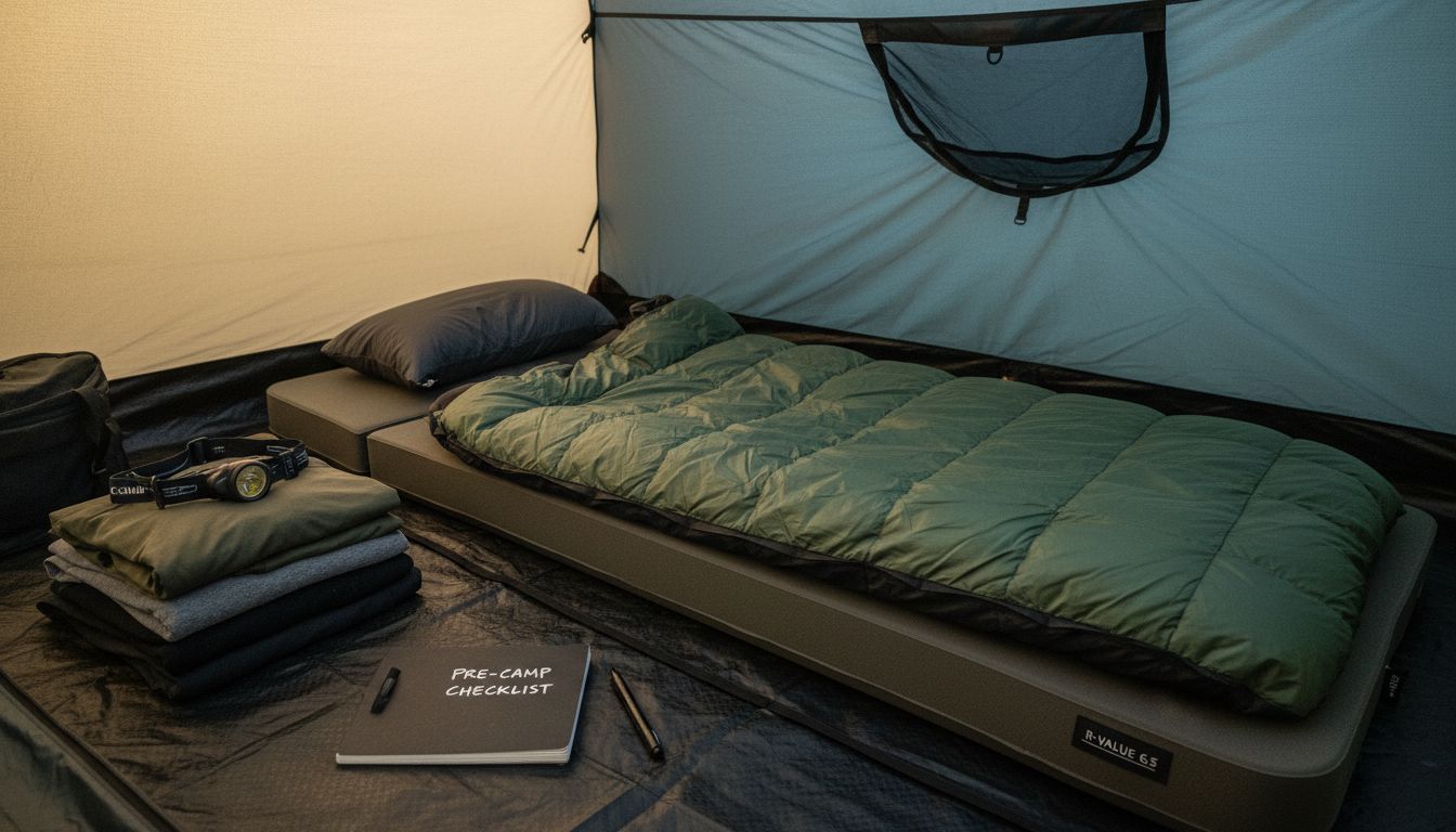 camp sleeping gear