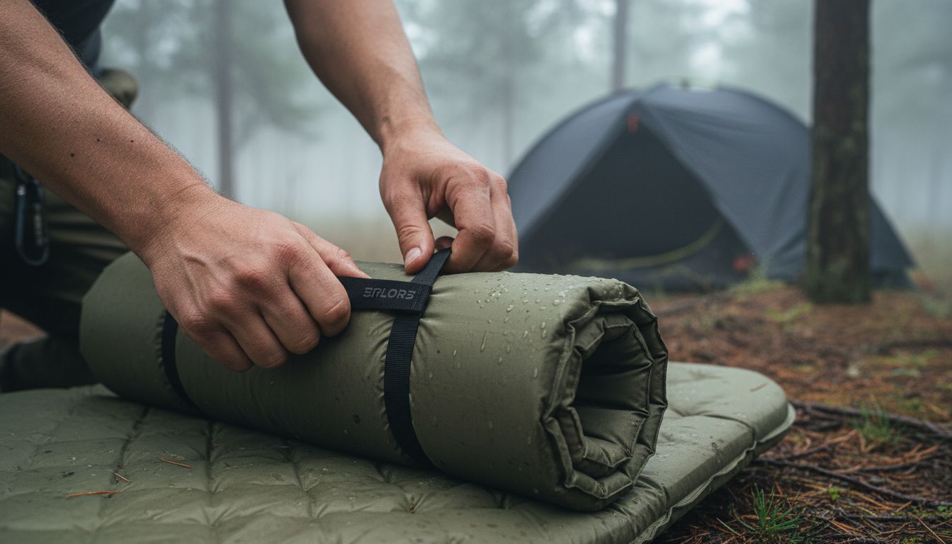 camp mattress roll-up