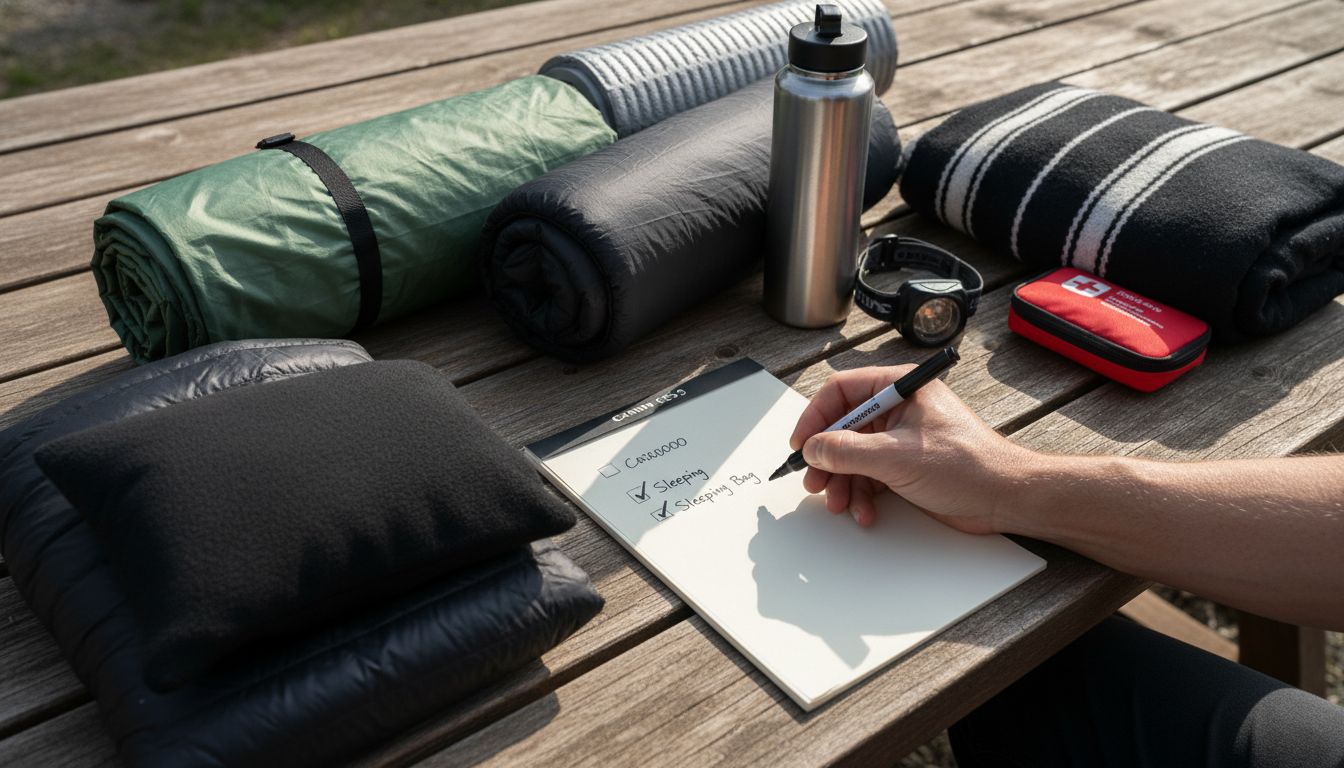 camping checklist preparation