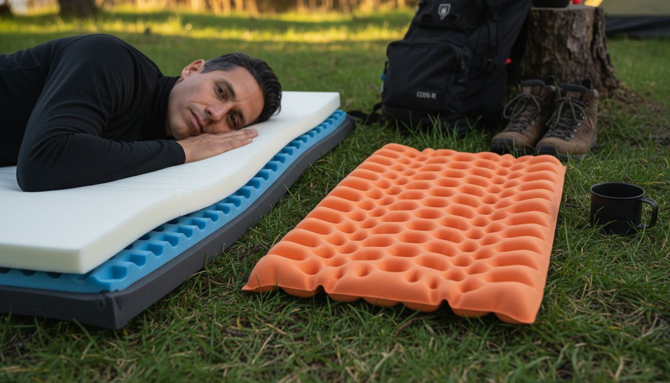 camping mattress cross-section