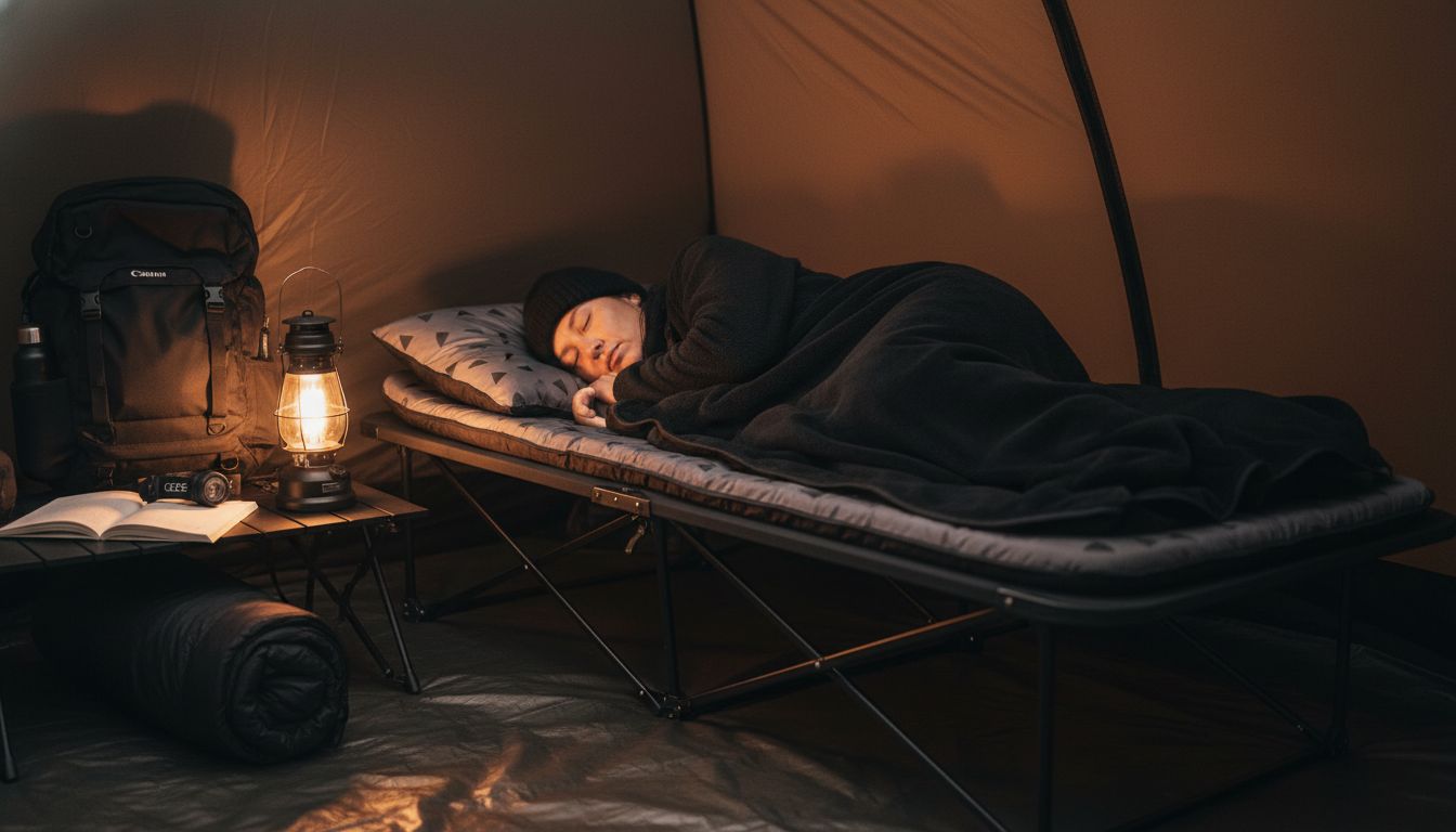 insulated camping bed