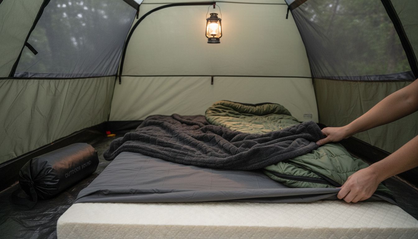camping bed layering