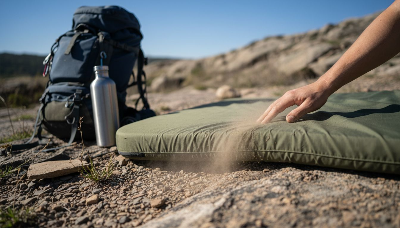 Close-up of durable mattress cover fabric