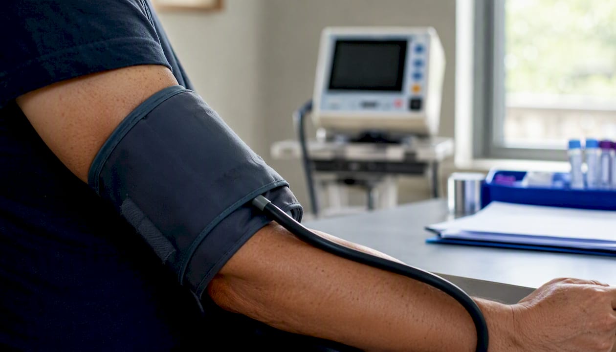 Blood pressure cuff for health monitoring
