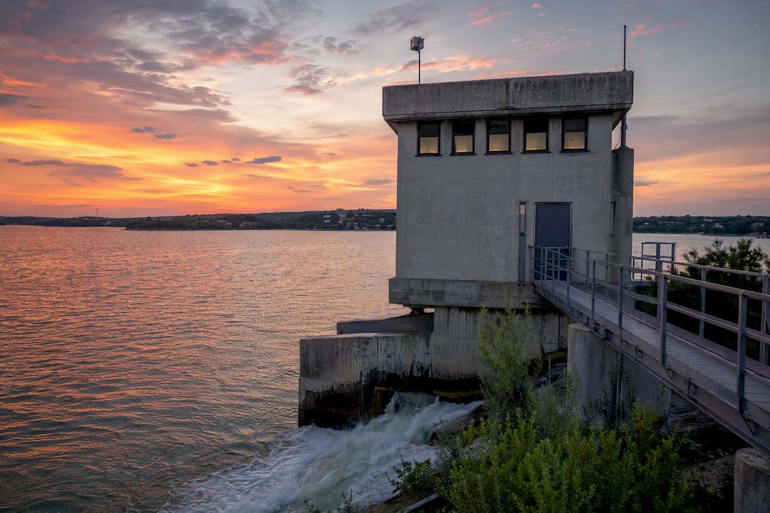 Lake Travis water intake structure