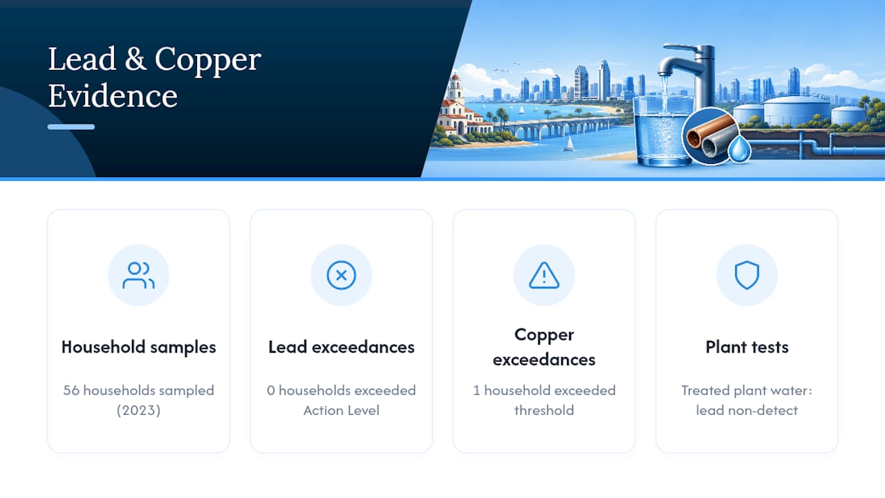 San Diego lead and copper sampling results