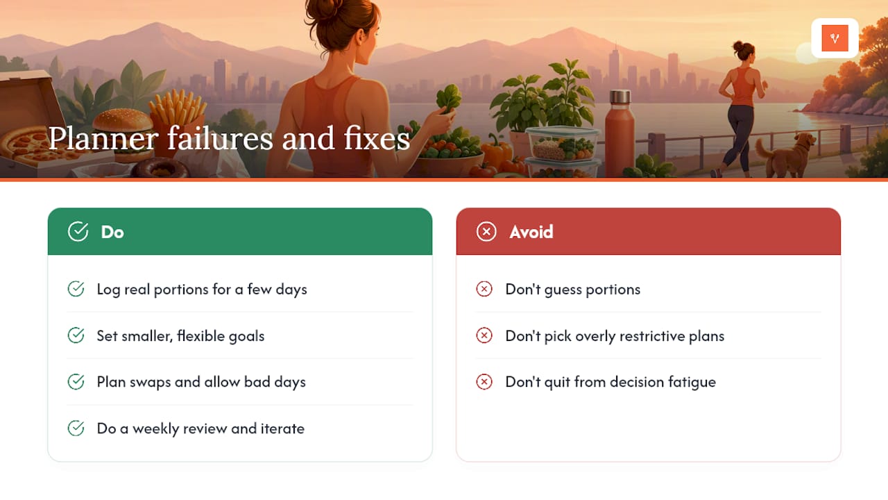 Why Meal Planners Fail (and How to Fix It) — overview diagram
