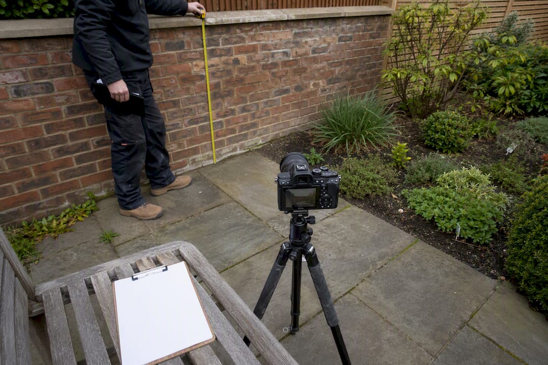 Prepared photographic survey of party wall condition