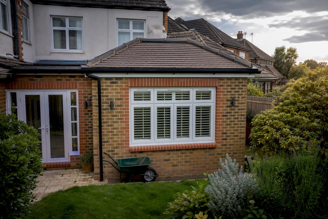 Traditional brick extension on London home