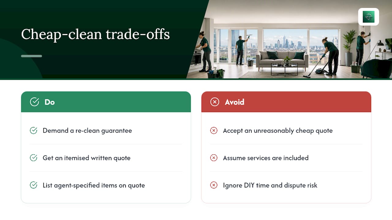 Is a cheap tenancy clean ever worth the risk? — overview diagram