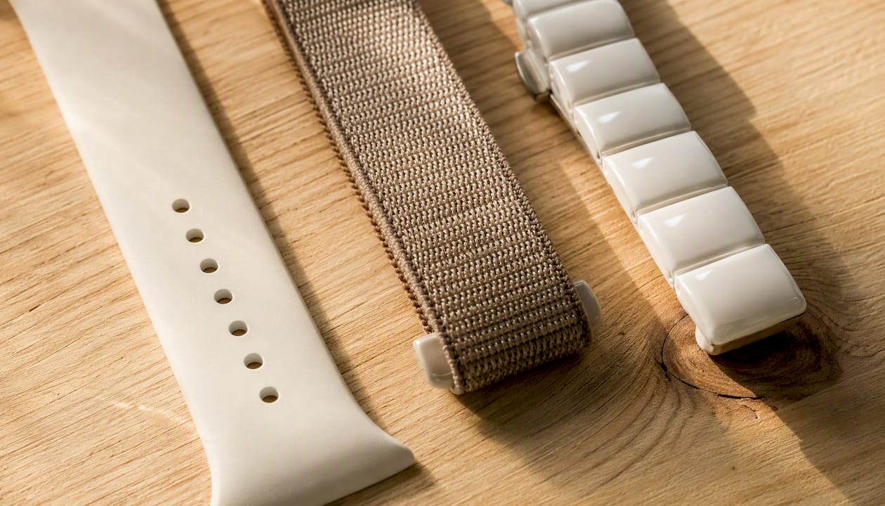 Drei unterschiedliche Armbandmaterialien im direkten Vergleich