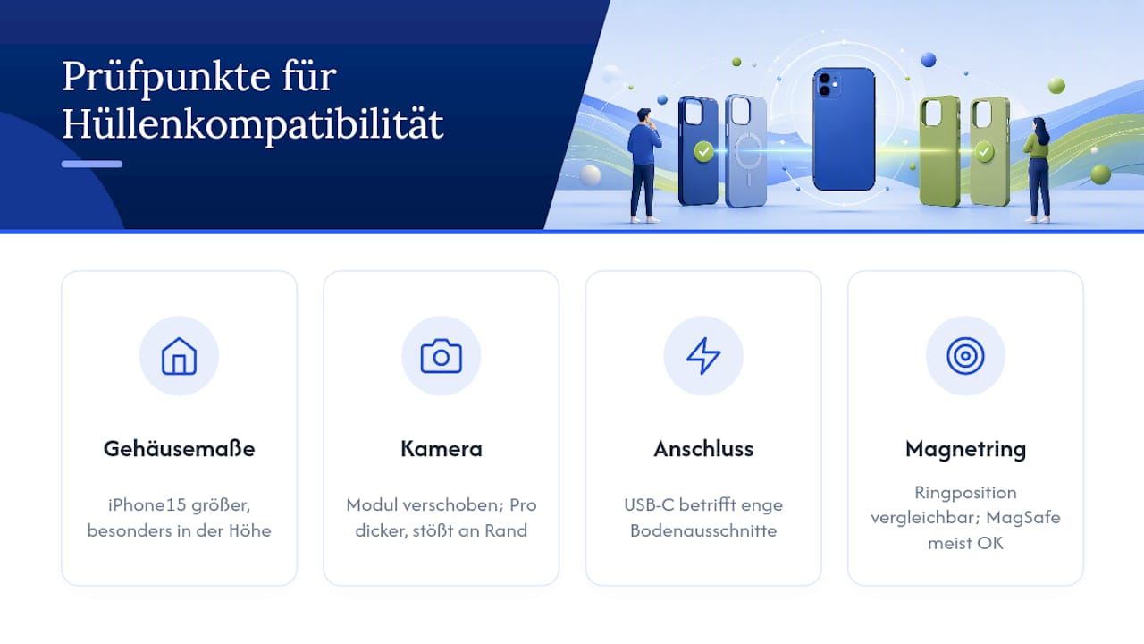 Vier Prüfpunkte zur Kompatibilität der Hüllen