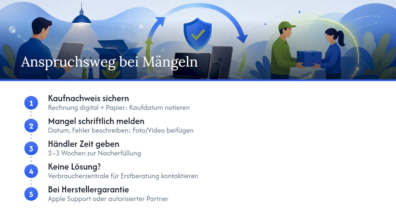 So läuft ein Garantie- und Gewährleistungsanspruch ab