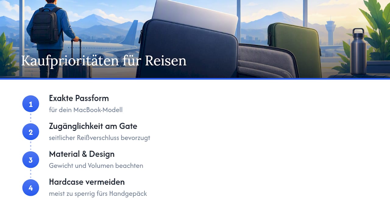 Was beim MacBook-Hülle-Kauf für Reisen oft übersehen wird — overview diagram