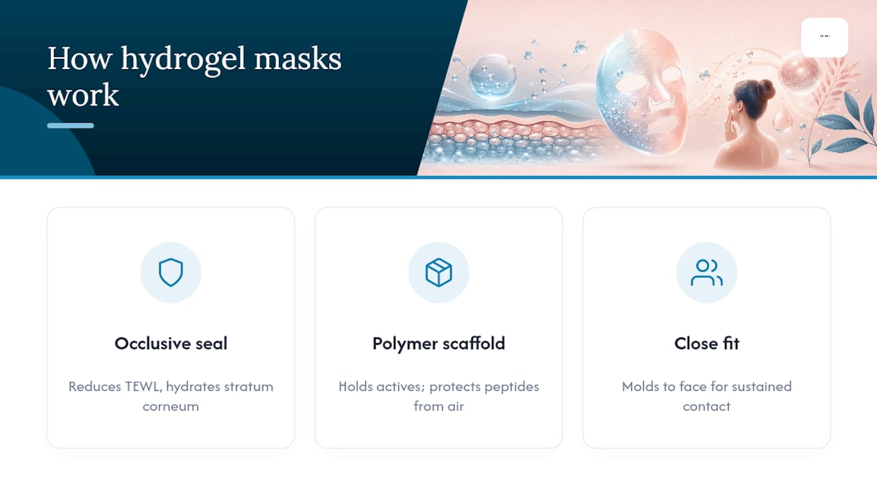 How Do Hydrogel Masks Work on Skin? — overview diagram
