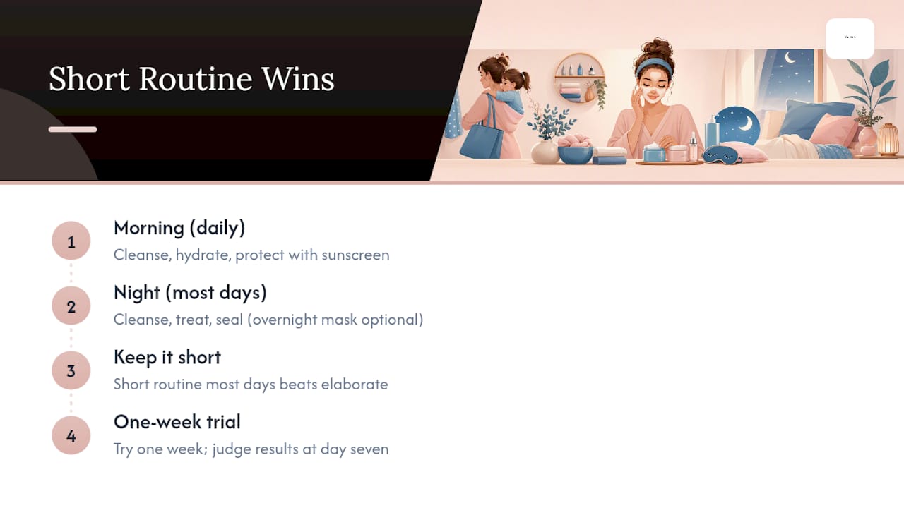 What I've Learned About Realistic Skincare Goals — overview diagram