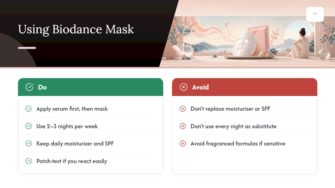 Where Vervex Biodance Fits an Acid-Free Routine — overview diagram