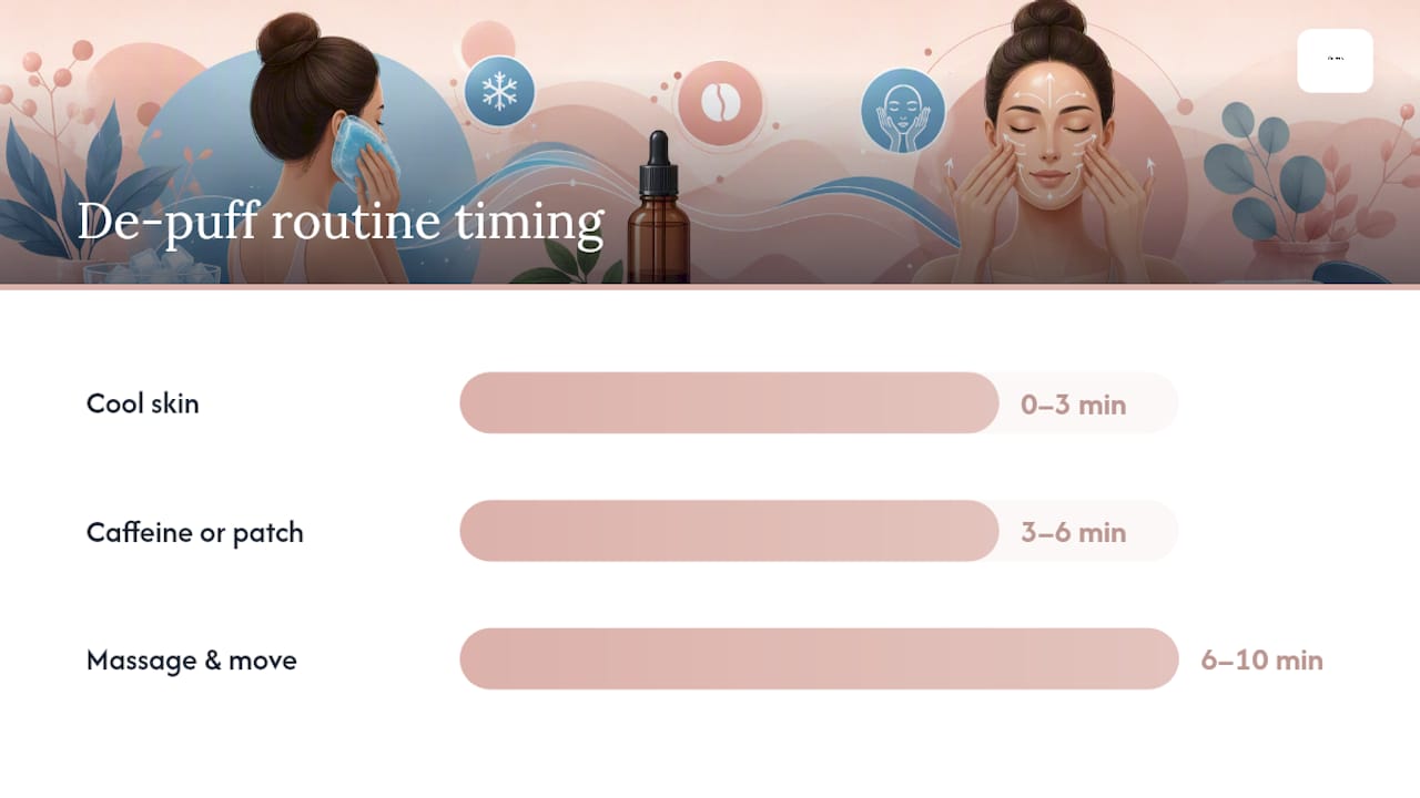 How to De-Puff Your Face in Under 10 Minutes — overview diagram
