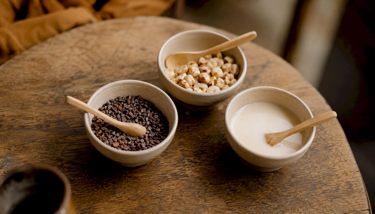 Jars of common coffee gift allergens