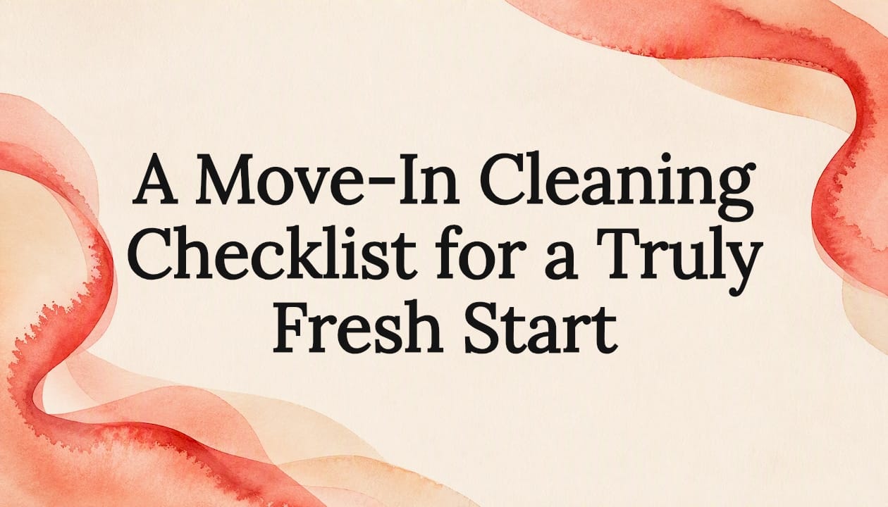 A Move-In Cleaning Checklist for a Truly Fresh Start