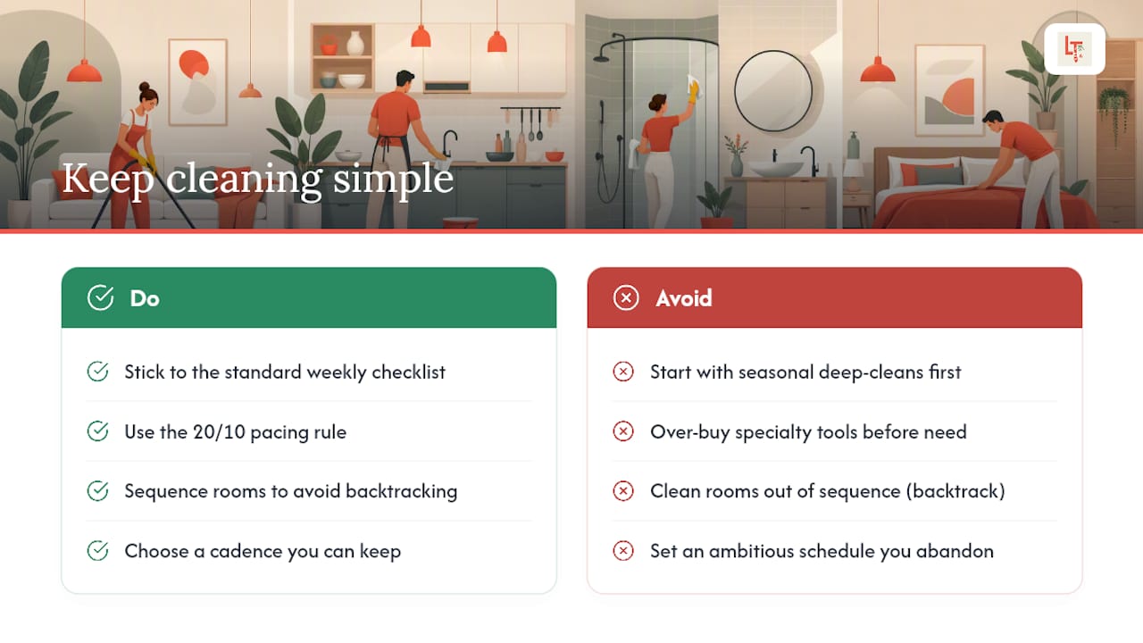 Why Most Cleaning Advice Overcomplicates a Simple Job — overview diagram