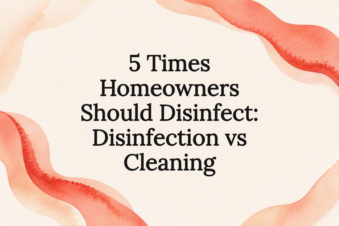 Decorative cleaning and disinfecting title card