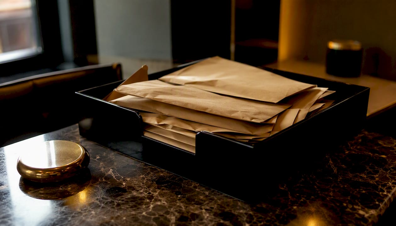 Inbox tray with unlabeled envelopes symbolizing stalled leads