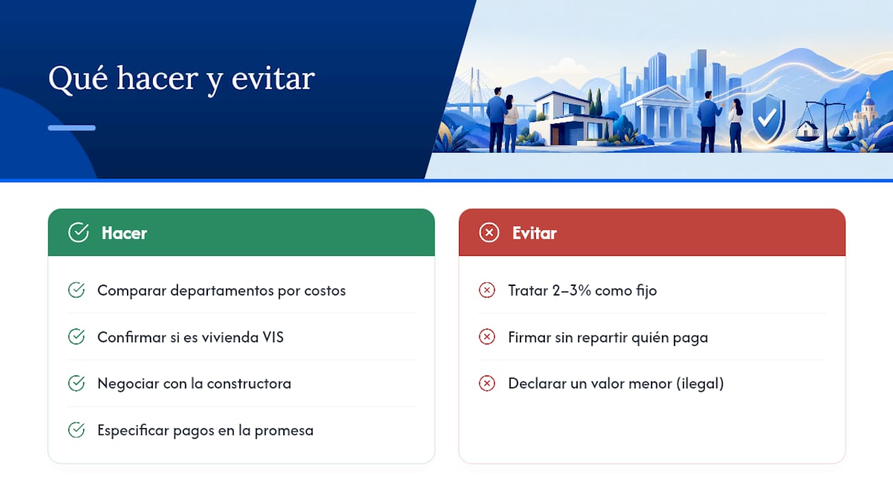 Diagrama de los factores que influyen en los costos de escrituración en Colombia