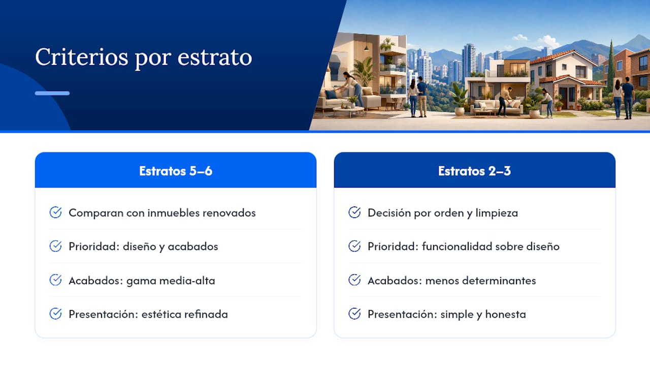 Comparativa de prioridades de staging según estrato