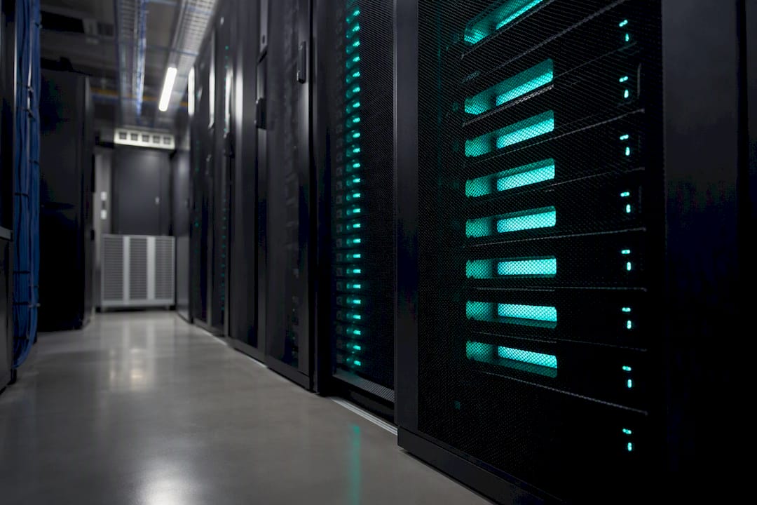 Backup server rack in data center