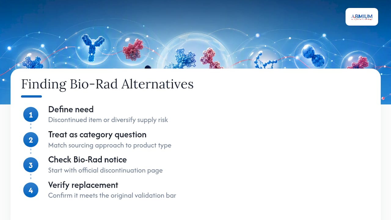What is the best way to find Bio-Rad alternatives? — overview diagram