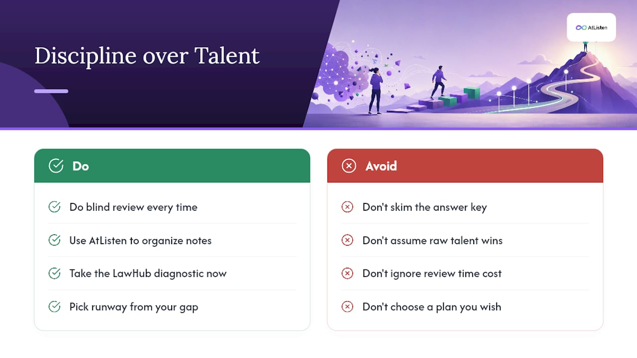 Why Discipline Beats Talent on the LSAT — overview diagram